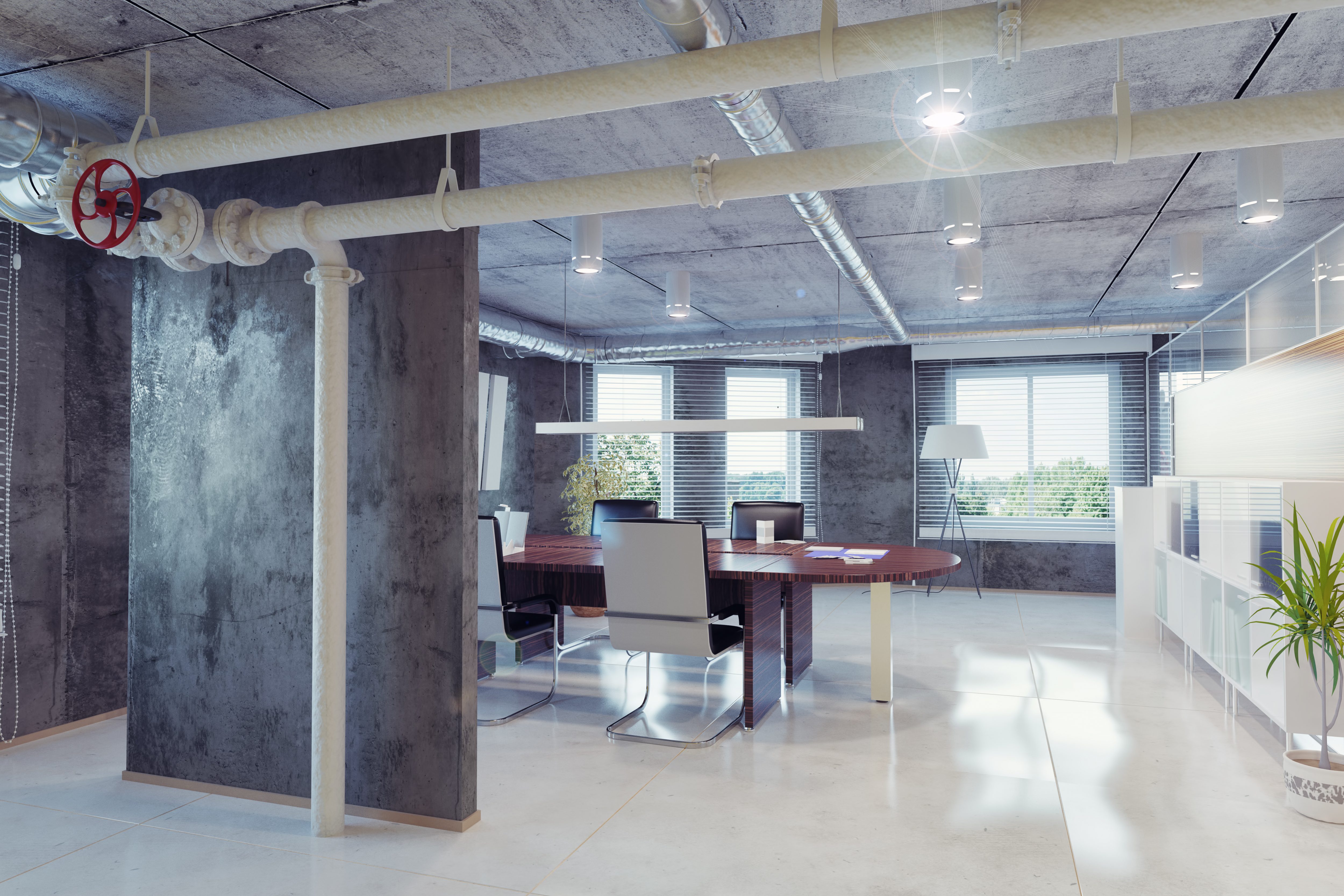 โฮมออฟฟิศในสไตล์โมเดิร์นลอฟท์